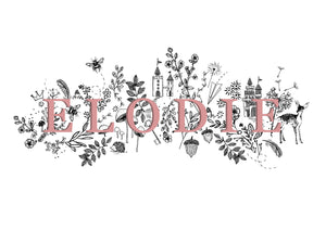 Enchanted Garden ' Bespoke Name Print - A4